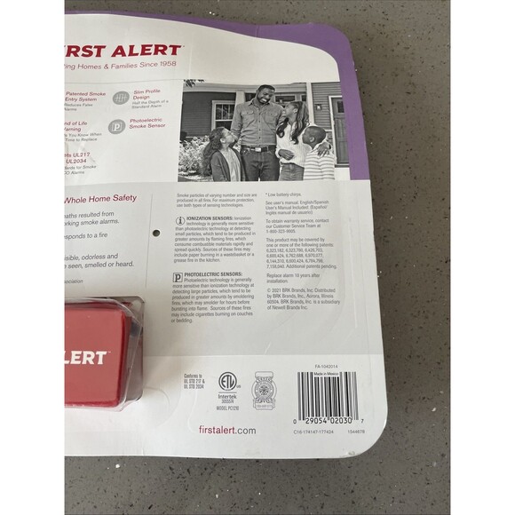 First Alert 2 In 1 Protection Smoke Carbon Monoxide Alarm 2 Pack 1544678 New - Picture 5 of 6